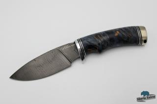 Lovecký nůž z damascénské oceli Hranostaj