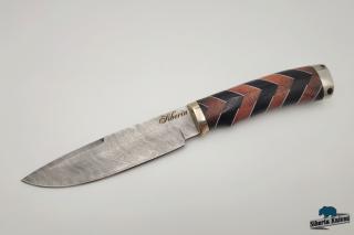 Lovecký nůž z damascenské oceli Orion