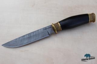 Lovecký nůž z damascénské oceli Škuner