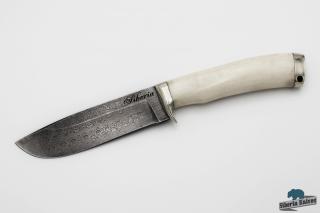 Lovecký nůž z damaškové oceli Los 2