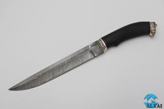 Lovecký nůž z damaškové oceli Petr I