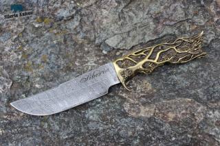 Ručně kovaný nůž z damascenské oceli Changar