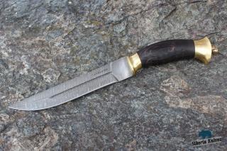 Ručně kovaný nůž z damaškové oceli Pirát