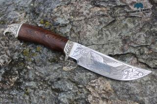 Ručně kovaný nůž z oceli CH12MF Orel
