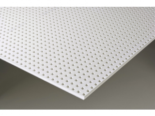 Deska Knauf Cleaneo THERMOBOARD Plus 12/25 Q (Přímé čtvercové děrování, 12/25 Q šířka desky 1200 mm, délka 2000 mm, tloušťka 10 mm, bílá nebo černá tkanina)