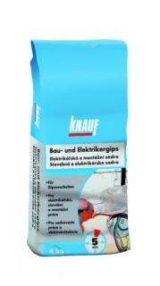 Elektrikářská a montážní sádra Knauf BAU- UND ELEKTRIKERGIPS (pytel 4 kg)