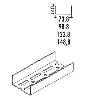 UA profil Knauf s dvouřadým děrováním, 100 x 40 x 5000 mm (délka 5000mm)