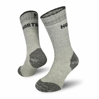 Arctic Track Merino  Turistické Merino Ponožky Barva: Světle šedá, Velikost: 39-41
