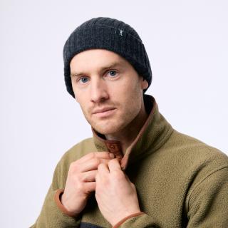 Beanie Merino 2:2  Antracit Merino Čepice žebro 1:1 Barva: Antracit