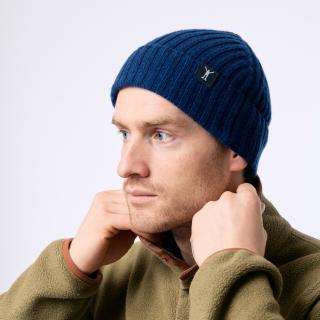 Beanie Merino 2:2  Tmavě modrá Merino Čepice žebro 1:1 Barva: Tmavě modrá