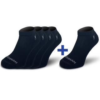 Bjorn 4+1  Sportovní Bavlněné Ponožky (sada) Barva: Černá, Velikost: 36-38