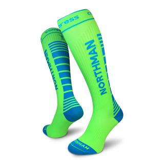 Compress High 21  Kompresní Ponožky (Podkolenky) Barva: Zelená, Velikost: 42-47