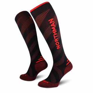 Compress High Elite  Kompresní Ponožky (Podkolenky) Barva: Červená, Velikost: 42-47