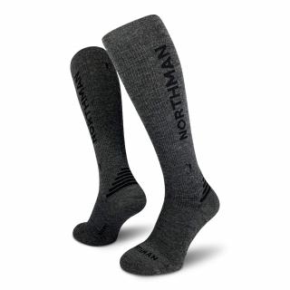Compress merino 21  Kompresní Merino Ponožky (Podkolenky) Barva: Tmavě šedá, Velikost: 36-41