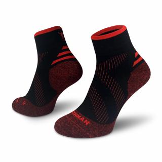 Compress Mid Elite  Červené Kompresní  Kotníkové Ponožky Velikost: 42-47