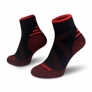 Compress Mid Elite  Kompresní  Kotníkové Ponožky Barva: Červená, Velikost: 42-47