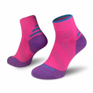 Compress Mid Elite  Kompresní  Kotníkové Ponožky Barva: Růžová, Velikost: 36-41