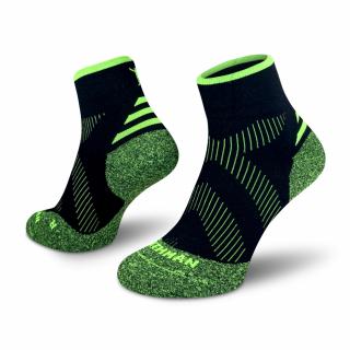 Compress Mid Elite  Zelené Kompresní  Kotníkové Ponožky Velikost: 42-47