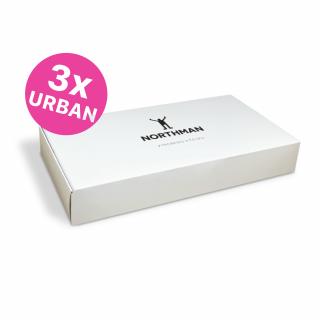 Dárkové balení 3-pack  Dárková Krabička vhodná pro tenké ponožky Barva: Bílá