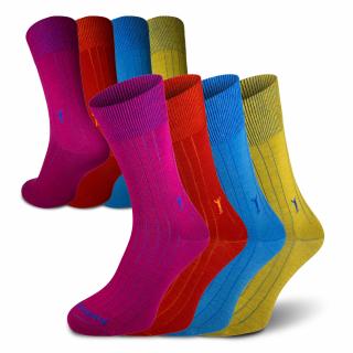 Dino Merino 4-Pack  Mix barev Společenské Merino Ponožky Dino 4-Pack Velikost: 39-41