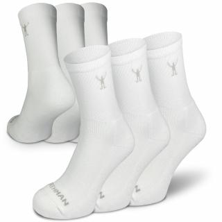 Frode 3-Pack  Sportovní Bavlněné Ponožky (sada) Barva: Bílá, Velikost: 36-38