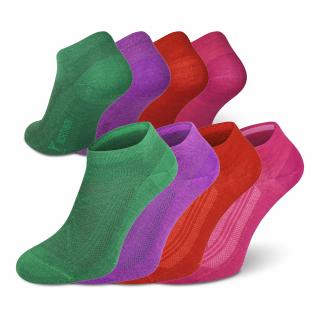 Gobi Summer Merino 4-PACK  Mix barev Kotníkové Merino Ponožky Velikost: 45-47