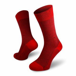 Hamar Merino  Červené Společenské Merino Ponožky Velikost: 39-41