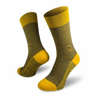Hamar Merino  Společenské Merino Ponožky Barva: Žlutá, Velikost: 36-38