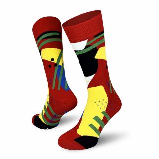 Indián  Veselé Bavlněné Ponožky Barva: Červená, Velikost: 38-41
