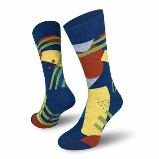 Indián  Veselé Bavlněné Ponožky Barva: Modrá, Velikost: 38-41