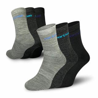 Liner Merino 3-Pack  Turistické Merino Ponožky (sada) Barva: Černá, Velikost: 34-35