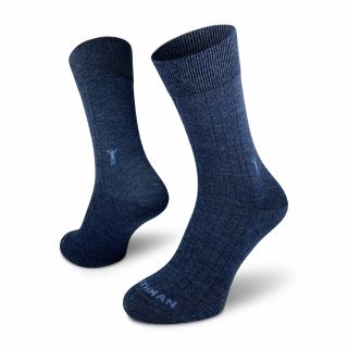 Odin Merino  Společenské Merino Ponožky Barva: Jeans, Velikost: 39-41