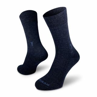 Odin Merino  Společenské Merino Ponožky Barva: Modrá, Velikost: 36-38