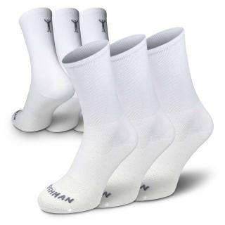 Proloq 3-Pack  Cyklistické Coolmaxové Ponožky (Sada) Barva: Bílá, Velikost: 45-47