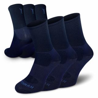 Proloq 3-Pack  Cyklistické Coolmaxové Ponožky (Sada) Barva: Tmavě modrá, Velikost: 36-38