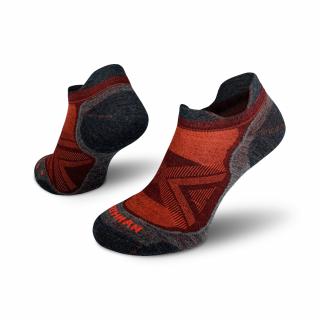 Run Merino PRO low  Profesionální Běžecké Merino Ponožky Barva: Červená, Velikost: 36-38