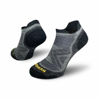 Run Merino PRO low  Profesionální Běžecké Merino Ponožky Barva: Světle šedá, Velikost: 36-38