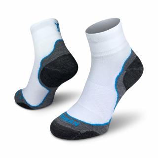 Run Silver PRO mid  Antibakteriální Kotníkové Ponožky Barva: Bílá, Velikost: 36-38