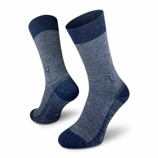 Skagen Merino  Společenské Merino Ponožky Barva: Světle modrá, Velikost: 36-38