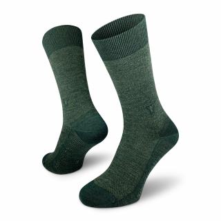 Skagen Merino  Společenské Merino Ponožky Barva: Zelená, Velikost: 36-38
