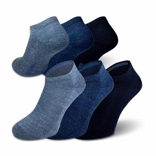 Summer Merino 3-PACK  Profesionální Běžecké Merino Ponožky Barva: Modrá, Velikost: 36-38