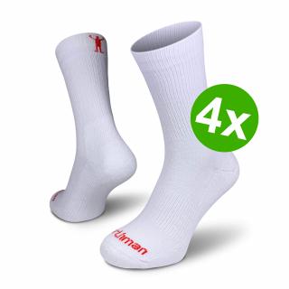 Walking Light 4-pack  Lehké Turistické Ponožky s Coolmaxem (Sada) Barva: Bílá, Velikost: 36-38