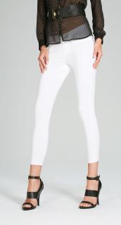 LIGHT kalhotové legíny 3427OM Barva: 0092 - bianco bílá, Velikost: L