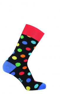 Ponožky FILA CRAZY F5268C Barva: 200 - black černá, Velikost: 39-42