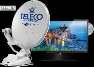 FLATSAT Komfort  BT Smart  s TV  (Automatická satelitní anténa s LED -TV)