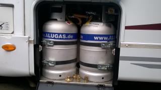 Hliníkové lahve 11 kg pro plnění - LPG (S multifunkčním ventilem)