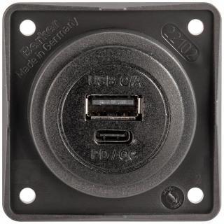 USB zásuvka USB-A/USB-C