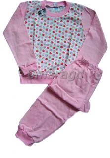 Dětské pyžamko jahůdky světle  růžové (Dětské pyžamko jahůdky světle  růžové)