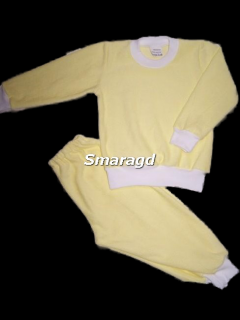 Dětské pyžamo elastické froté - vanilkové (Dětské pyžamo elastické froté - vanilkové)