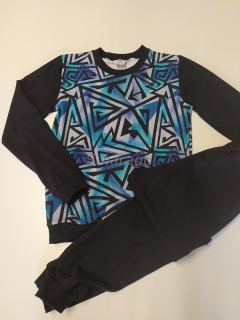 Dětské pyžamo Geometrické vzory s černou (Dětské pyžamo )